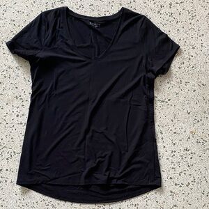 Athleta Women's Classic Black V-Neck Tee